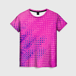 Женская футболка Сочный розовый абстаркция