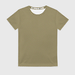 Футболка женская Геометричный узор ёлочка, цвет: 3D-принт