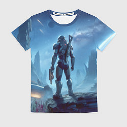 Футболка женская Mass Effect - ai art fantasy, цвет: 3D-принт
