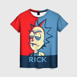 Футболка женская Rick pop art, цвет: 3D-принт