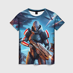 Футболка женская Mass Effect - space fantasy, цвет: 3D-принт