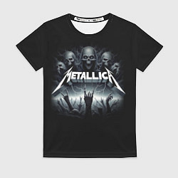 Футболка женская Metallica thrash metal - gesture, цвет: 3D-принт