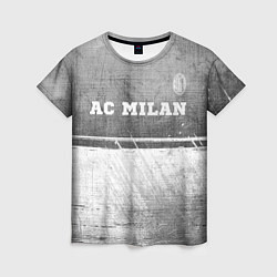 Футболка женская AC Milan - grey gradient посередине, цвет: 3D-принт