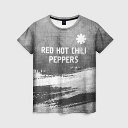 Футболка женская Red Hot Chili Peppers - grey gradient посередине, цвет: 3D-принт