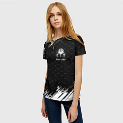 Футболка женская Король и шут краски броня, цвет: 3D-принт — фото 2