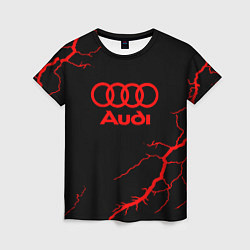 Футболка женская Audi storm, цвет: 3D-принт