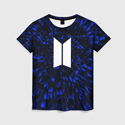 Футболка женская BTS blue energy, цвет: 3D-принт