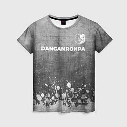 Футболка женская Danganronpa - grey gradient посередине, цвет: 3D-принт