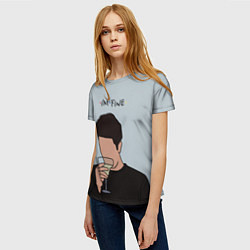 Футболка женская Ross - im fine, цвет: 3D-принт — фото 2