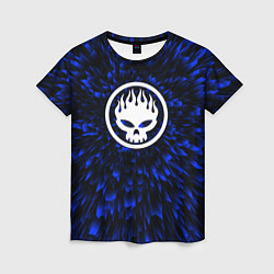Футболка женская The Offspring blue energy, цвет: 3D-принт