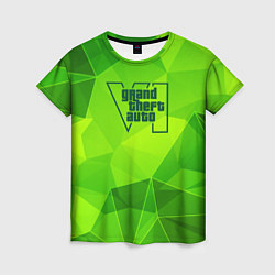 Футболка женская GTA6 green poly, цвет: 3D-принт