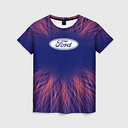 Футболка женская Ford red energy, цвет: 3D-принт
