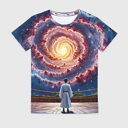 Футболка женская Айкидоист в космосе, цвет: 3D-принт