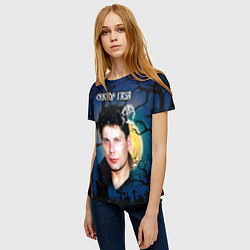 Футболка женская Юрий Хой полнолуние, цвет: 3D-принт — фото 2