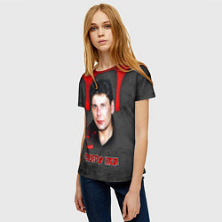 Футболка женская Сектор газа - рок жив, цвет: 3D-принт — фото 2
