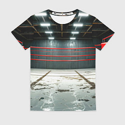 Футболка женская Красный ринг, цвет: 3D-принт