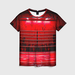 Футболка женская Красный ринг, цвет: 3D-принт