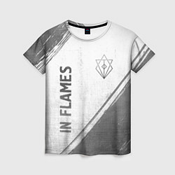 Футболка женская In Flames - white gradient вертикально, цвет: 3D-принт
