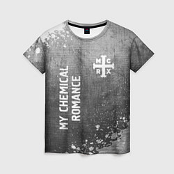 Футболка женская My Chemical Romance - grey gradient вертикально, цвет: 3D-принт