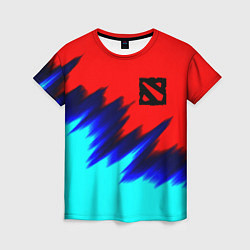 Женская футболка Dota краски
