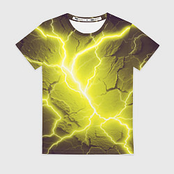 Футболка женская Color yellow black, цвет: 3D-принт