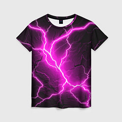 Женская футболка The color is pink and black