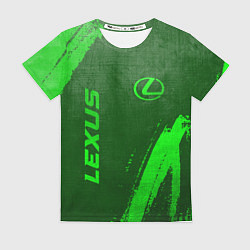 Футболка женская Lexus - green gradient вертикально, цвет: 3D-принт