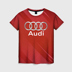 Футболка женская Audi - абстракция, цвет: 3D-принт