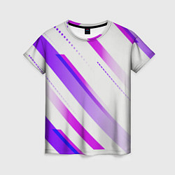 Женская футболка Color white pink