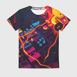 Женская футболка Техническая абстракция