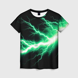 Футболка женская Lightning green, цвет: 3D-принт