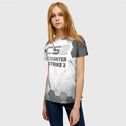 Футболка женская Counter Strike 2 - white gradient, цвет: 3D-принт — фото 2