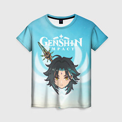 Футболка женская Genshin Impact - персонаж Сяо, цвет: 3D-принт