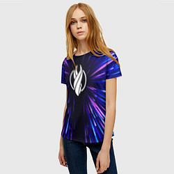 Футболка женская Dead Space neon energy, цвет: 3D-принт — фото 2