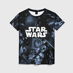 Футболка женская Star wars персонажи из звездных войн, цвет: 3D-принт