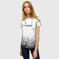 Футболка женская Tottenham - white gradient посередине, цвет: 3D-принт — фото 2