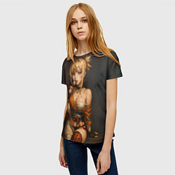 Футболка женская Ёимия, реализм, цвет: 3D-принт — фото 2