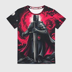 Футболка женская Рыцарь-крестоносец ордена красной звезды, цвет: 3D-принт