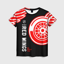 Футболка женская Detroit Red Wings team, цвет: 3D-принт