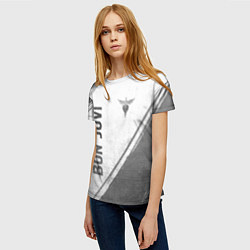 Футболка женская Bon Jovi - white gradient вертикально, цвет: 3D-принт — фото 2