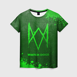 Футболка женская Watch Dogs - green gradient, цвет: 3D-принт