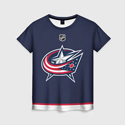 Футболка женская Columbus Blue Jackets - NHL team, цвет: 3D-принт