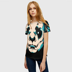 Футболка женская Взгляд панды, цвет: 3D-принт — фото 2