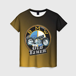 Футболка женская Ретро мотоцикл BMW, цвет: 3D-принт