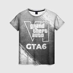 Футболка женская GTA6 - grey gradient, цвет: 3D-принт