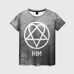 Футболка женская HIM - grey gradient, цвет: 3D-принт