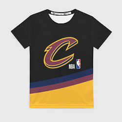 Футболка женская Cleveland Cavaliers NBA basketball, цвет: 3D-принт