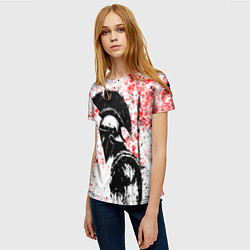 Футболка женская Воин Спарты, цвет: 3D-принт — фото 2