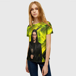 Футболка женская Bones держит трость, цвет: 3D-принт — фото 2