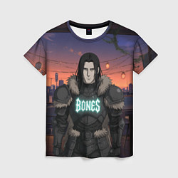 Футболка женская Bones в аниме, цвет: 3D-принт